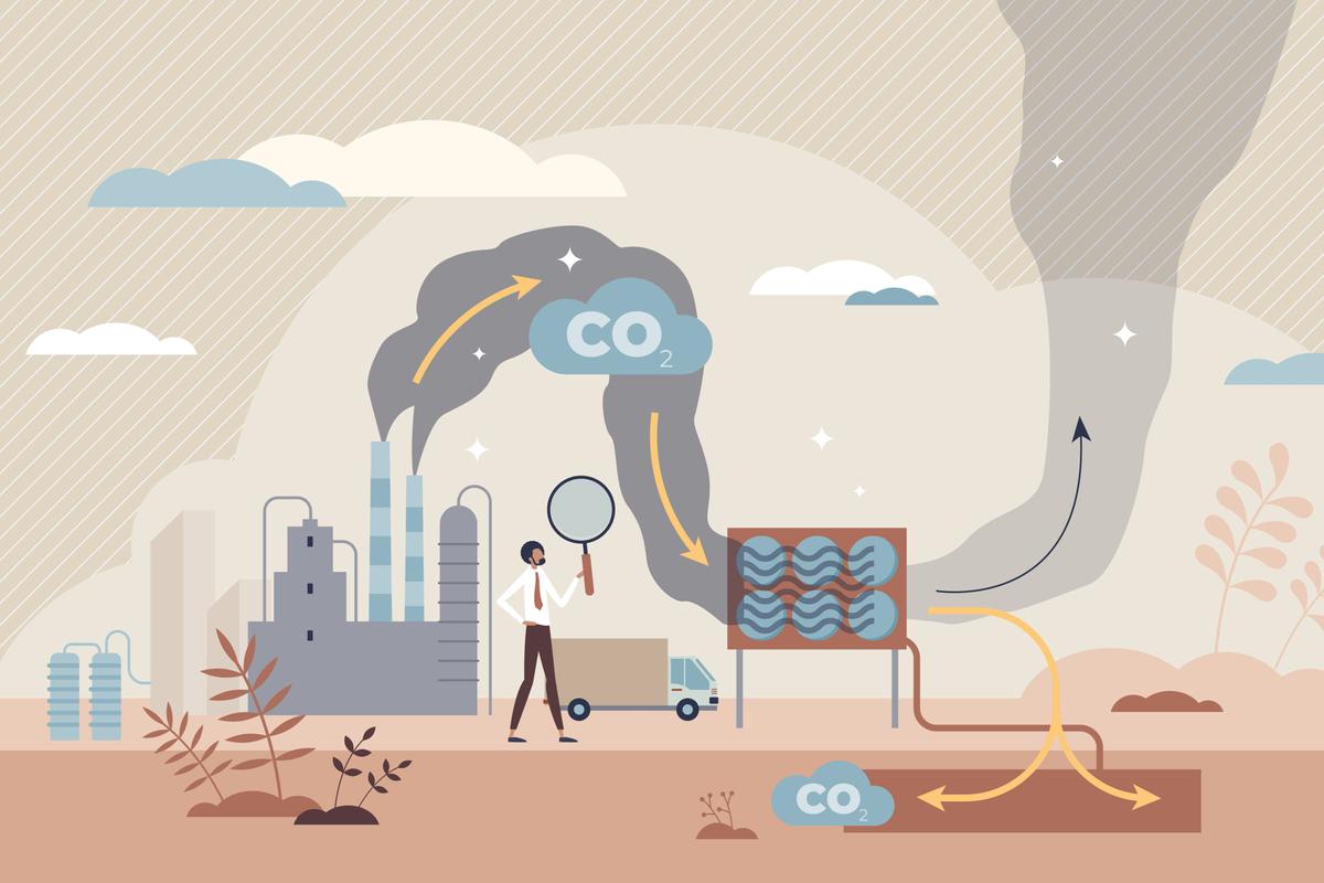 Carbon Capture Illustration