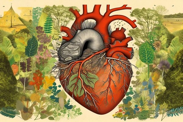 Illustration anatomisches Herz